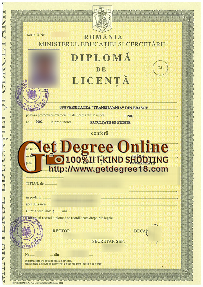 Fake UNITBV Diploma