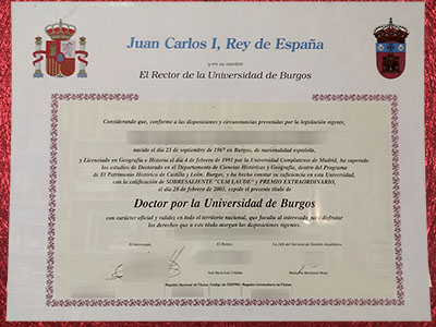 Universidad de Burgos Diploma