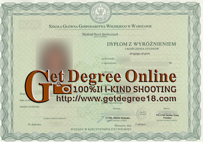Fake SGGW Dyplom