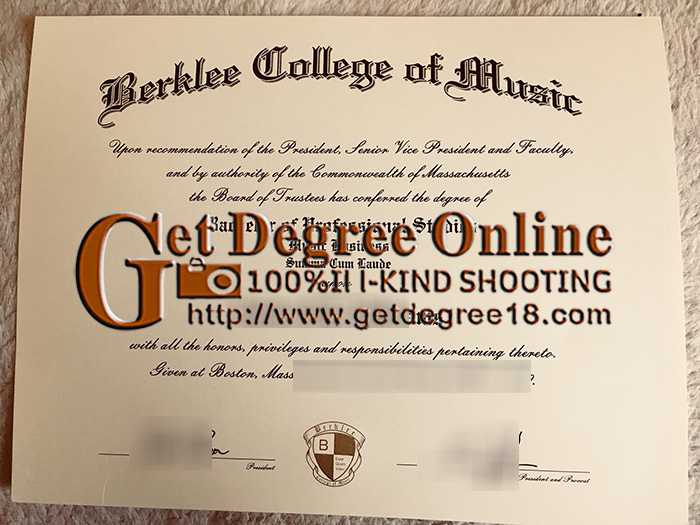 Berklee College of Music Diploma