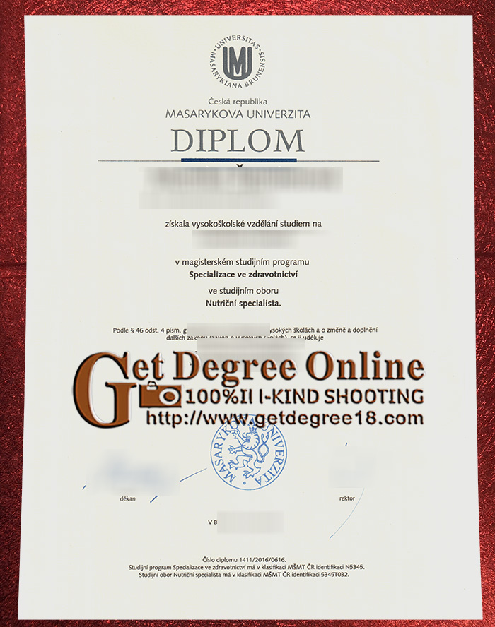 Masaryk University Diploma