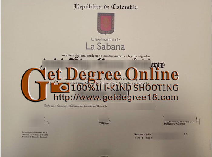 Universidad de La Sabana Diploma
