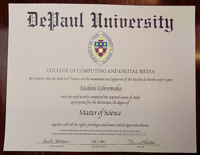 DePaul University Diploma