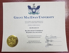 Grant MacEwan University diploma