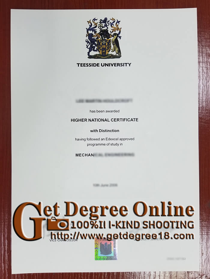 Teesside University diploma