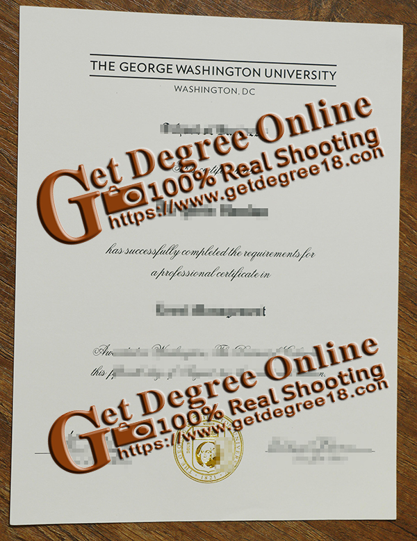 George Washington  university  degree