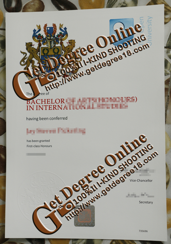 open university degree certificate