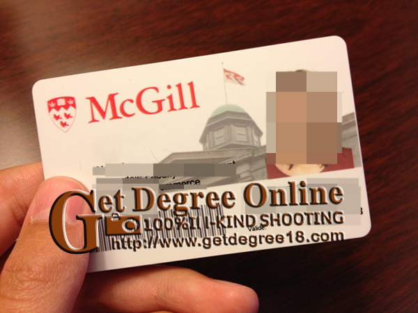  McGill University Student Card
