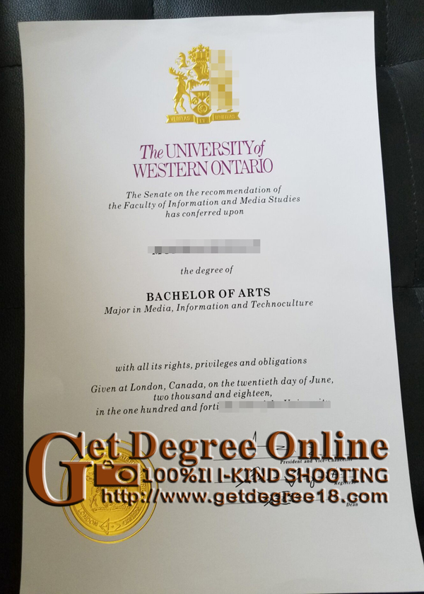 Buy University of Western Ontario degree, buy diploma in Canada
