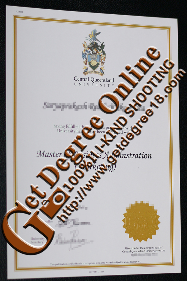 Central Queensland University diploma, buy fake certificate of CQU