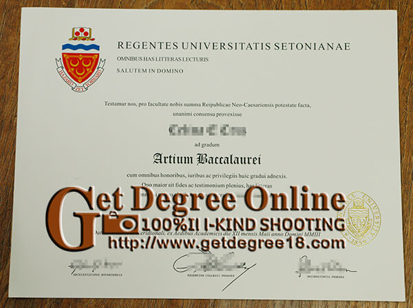 Purchase Regentes Universitatis Setonianae certificate