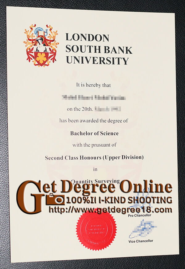 London South Bank University degree