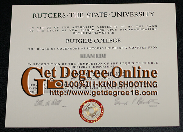 Rutgers University degree