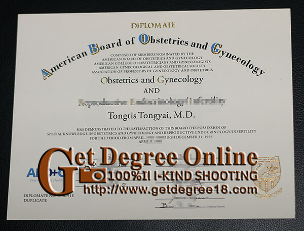 ABOG certificate