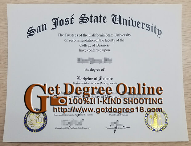 San Jose State University diploma