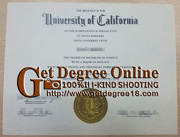 University of California Santa Barbara Diploma