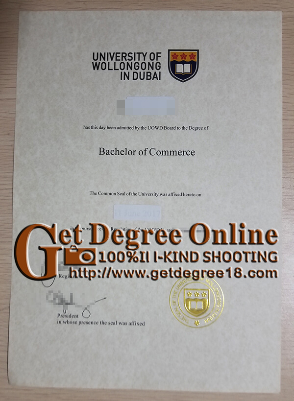 University of Wollongong in Dubai degree