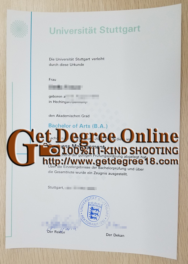 University Stuttgart diploma