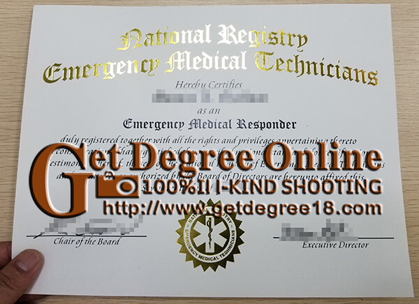 NREMT certificate