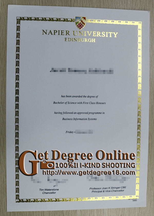 Napier University Edinburgh fake Degree