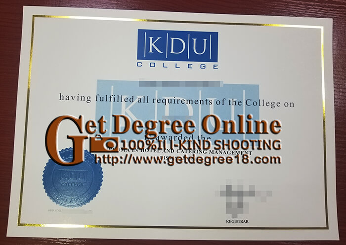 KDU college degree