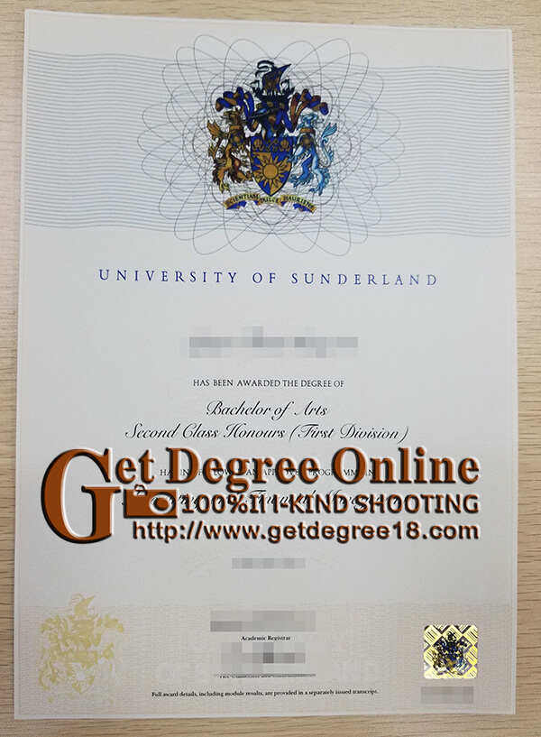 Buy University of Sunderland degree.