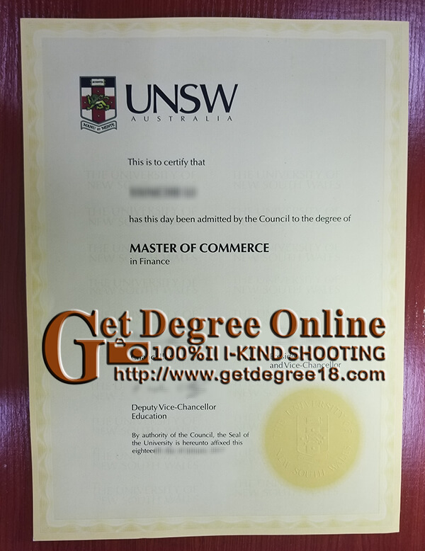Buy UNSW fake degree