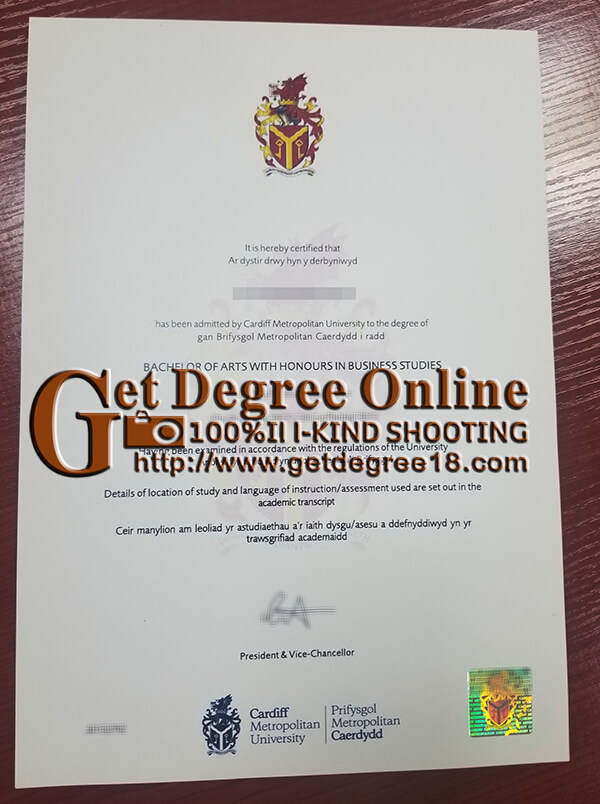  Cardiff Metropolitan University degree