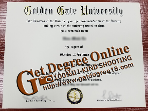 Golden Gate University degree