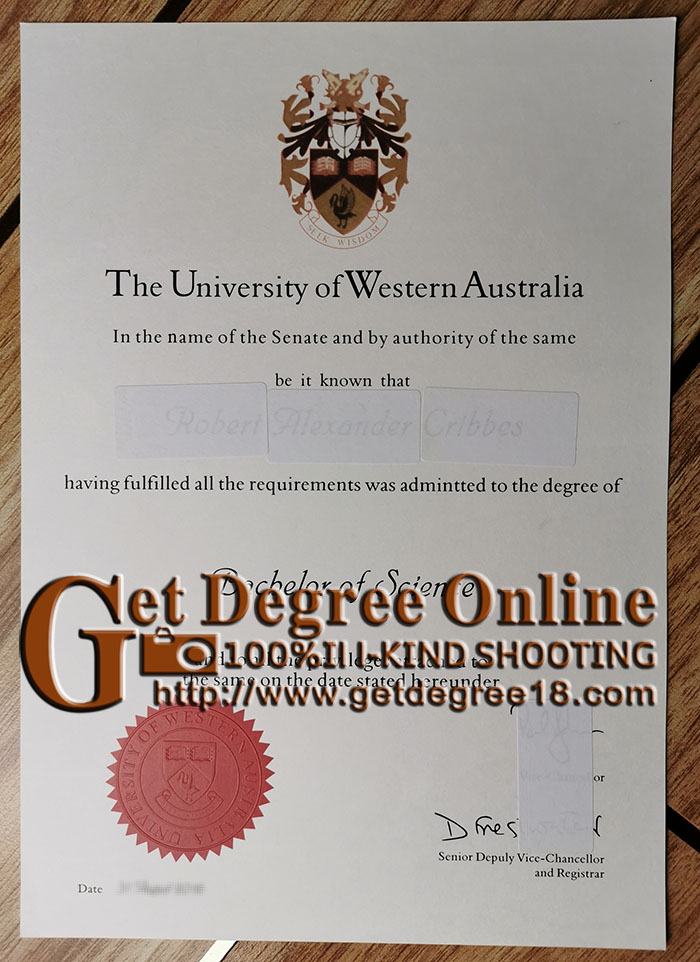 buy fake UWA diploma