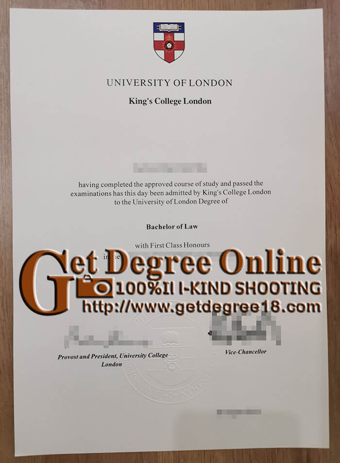  King's College London Certificate
