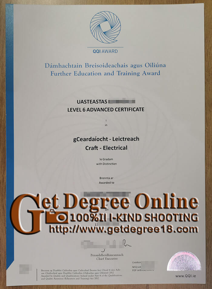 QQI fake certificate