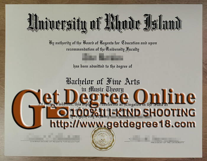 Univversity of Rhode Island diploma
