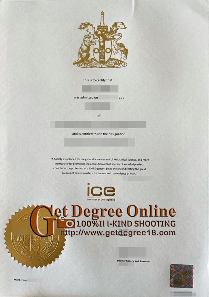 ICE certificate