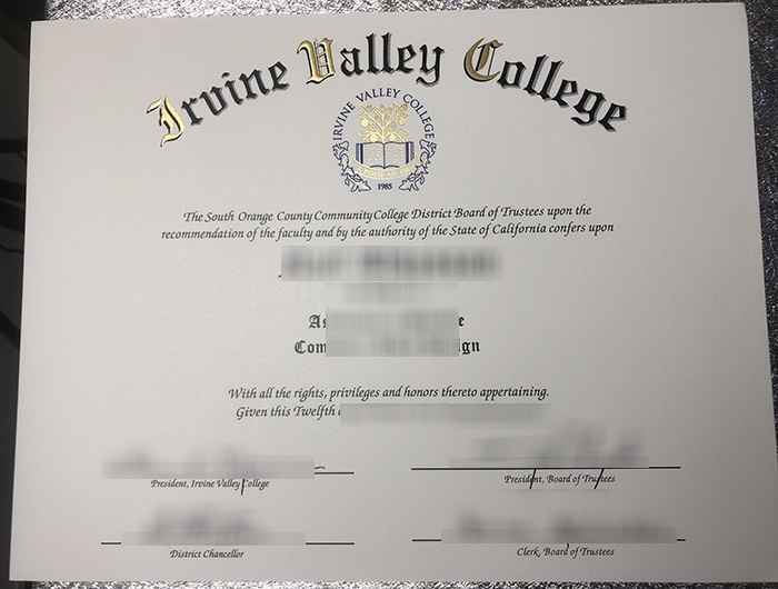 Read more about the article How much does it cost to buy a new Irvine Valley College diploma?