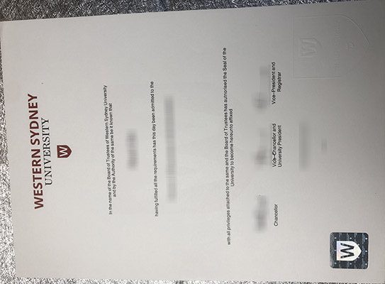 Western Sydney University fake diploma