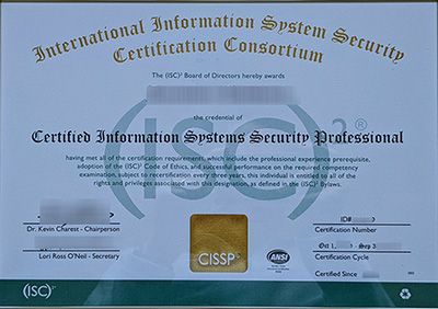 Read more about the article How long does it take to get a fake CISSP certificate?