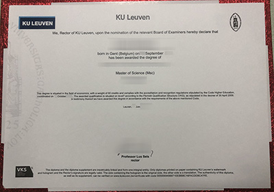 Buy KU Leuven fake degree.