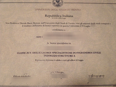 Read more about the article Where to Buy Fake University of Trento Diploma?