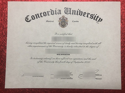 Buy fake Concordia University diploma