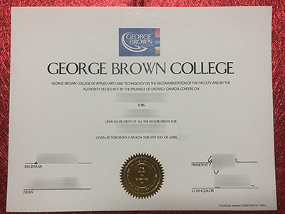 Buy fake George Brown College diploma