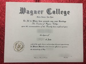 Buy fake Wagner College diploma