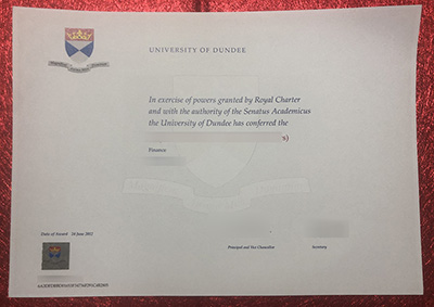 Buy fake University of Dundee diploma