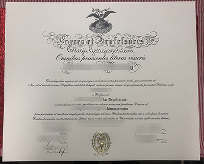 Fake Georgetown University Diploma