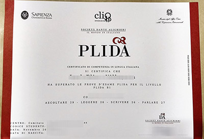 PLIDA B1 Certificate