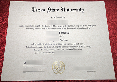 Texas State University Diploma