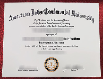 American InterContinental University Diploma