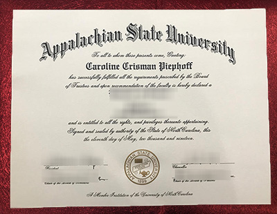 Appalachian State University Diploma