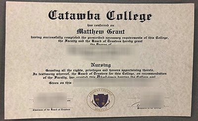 Catawba College Diploma