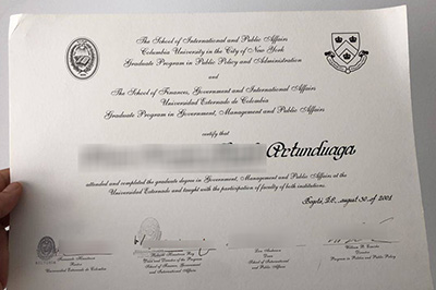 Externado University of Colombia Diploma